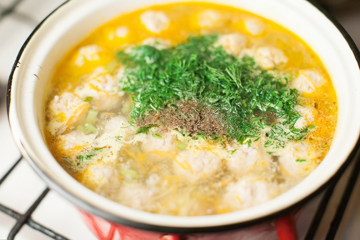 Куриный суп с фрикадельками - фотография № 14
