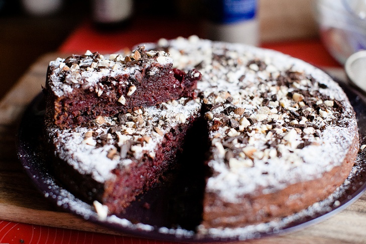 Постный шоколадный торт со свеклой - фотография № 18