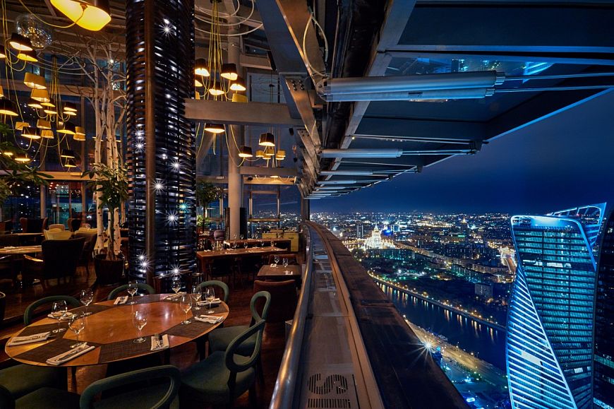 панорамный ресторан SIXTY видовой ресторан Сиксти Московское чаепитие