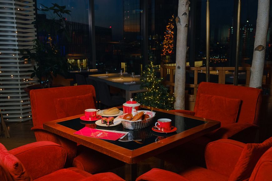 панорамный ресторан SIXTY видовой ресторан Сиксти Московское чаепитие