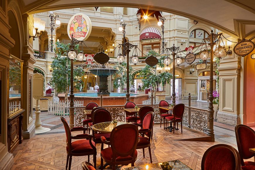 Maison Dellos кафе Пушкинъ у Фонтана экскурсия по Тверской