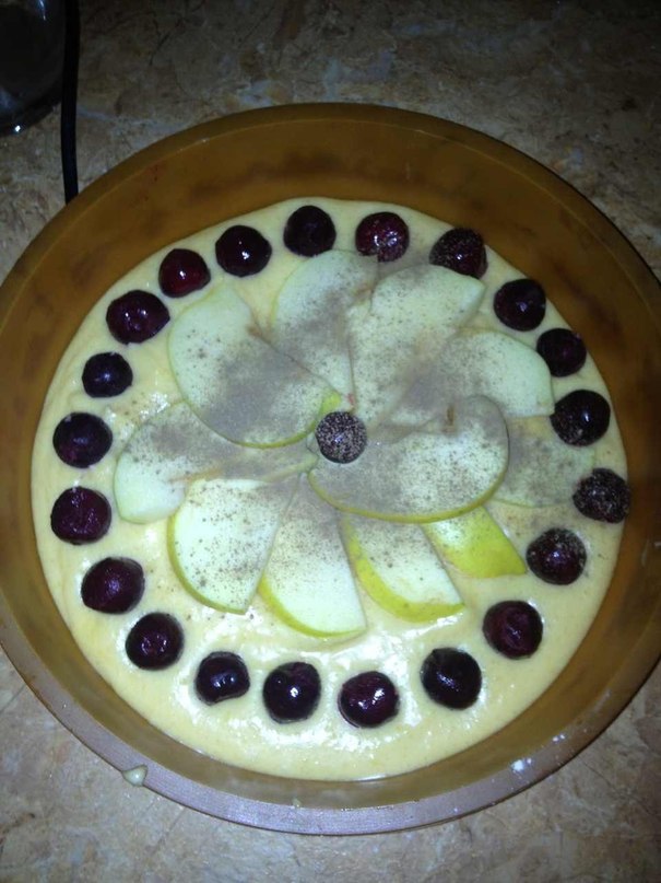 фруктовый пирог с безе - фотография № 3