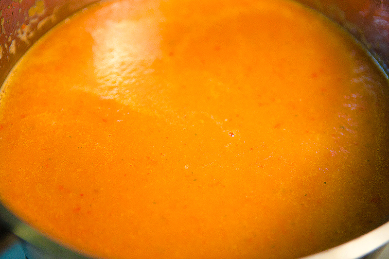 Суп-пюре томатный с перцами - фотография № 6