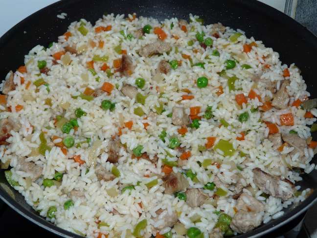 Рис со свининой и овощами - фотография № 10