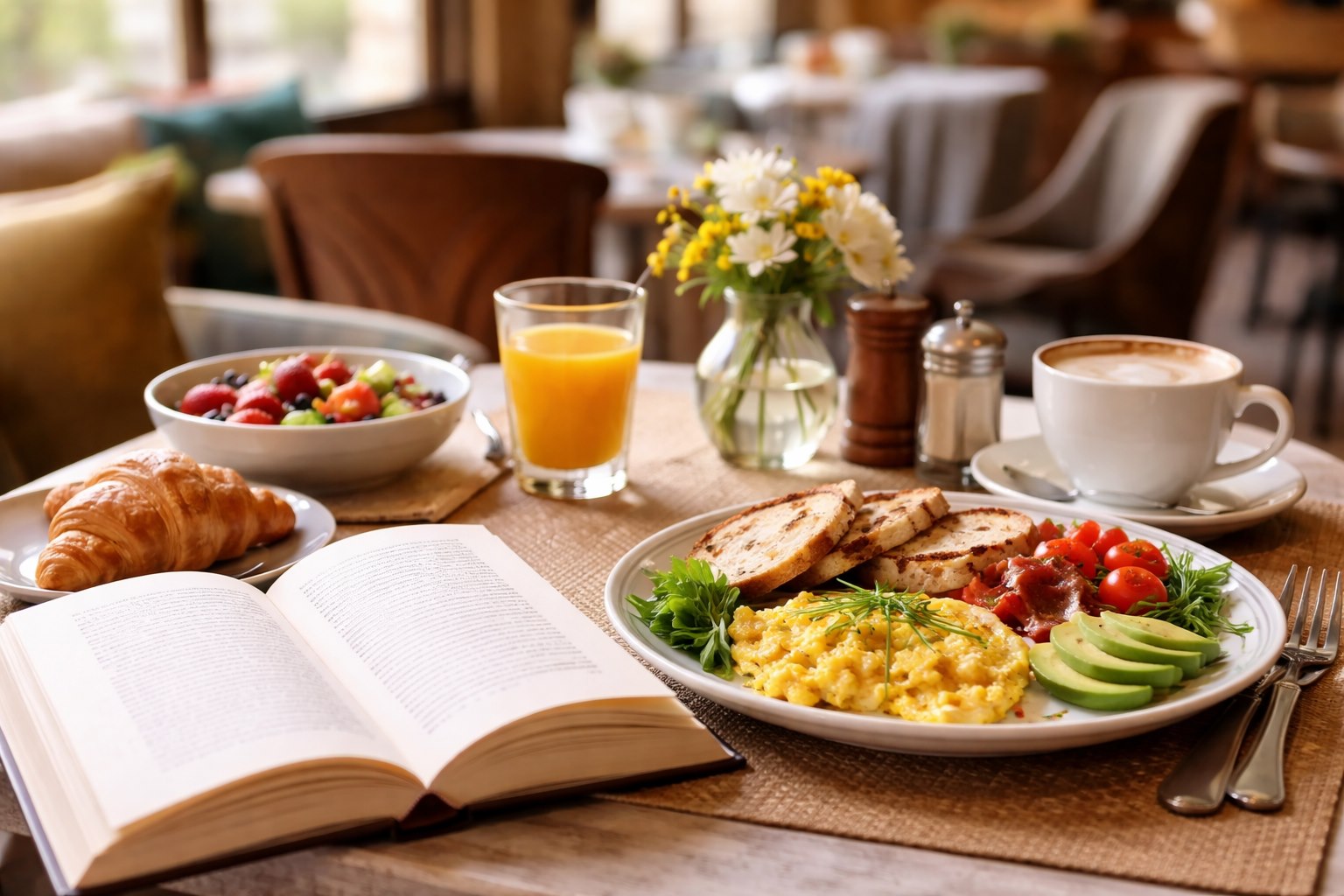 Завтрак с книгой - фотография № 1
