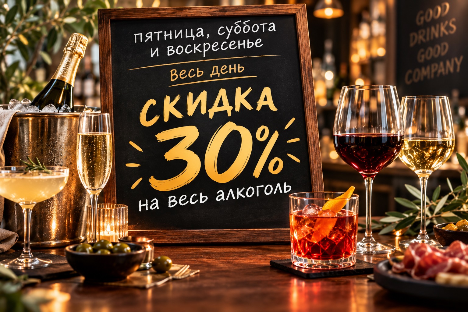 -30% скидки на весь алкоголь «Эль Крабе» - фотография № 1