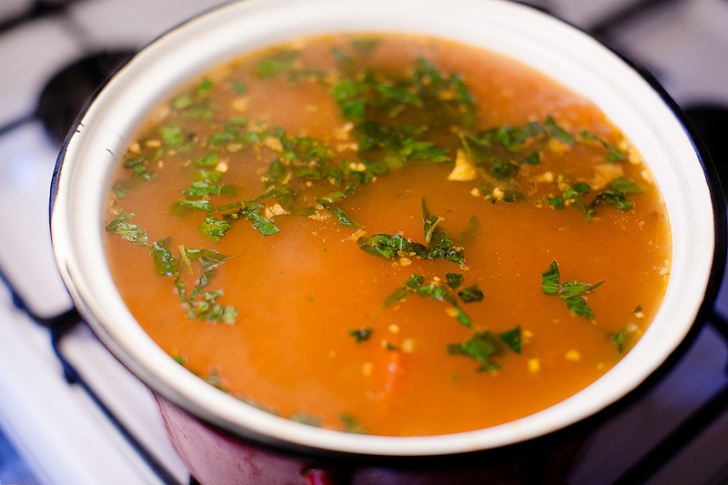 Томатно-овощной суп домашний - фотография № 14