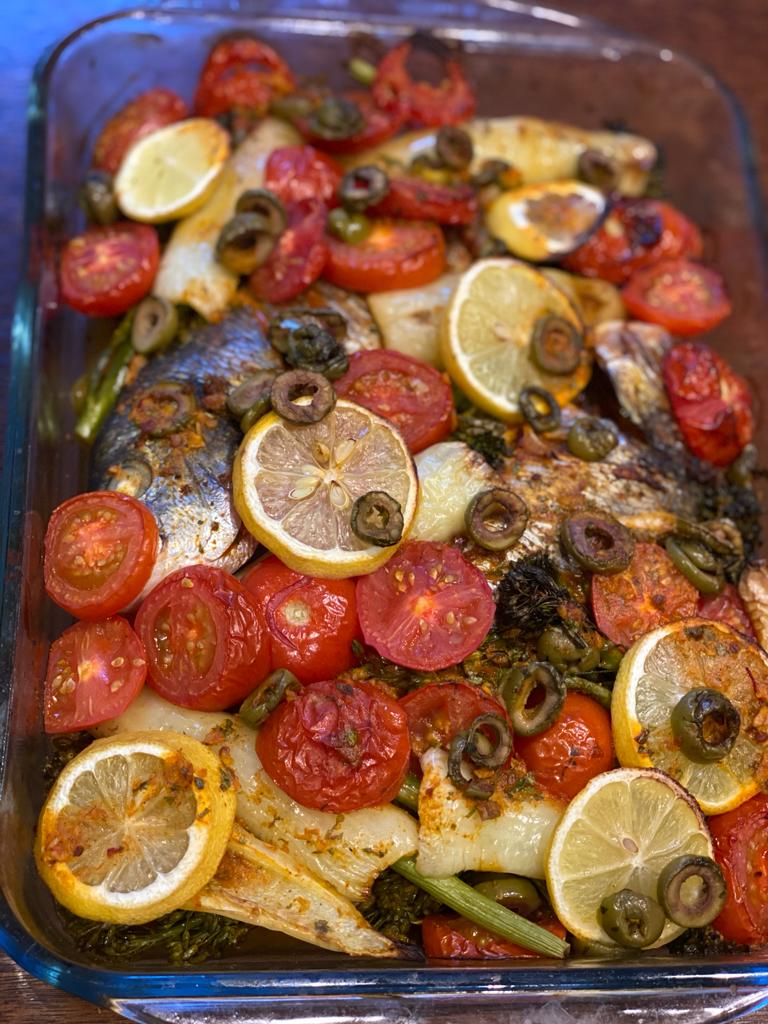Запеченная рыба с овощами по-мароккански от Бубкера Бельхита - фотография № 1