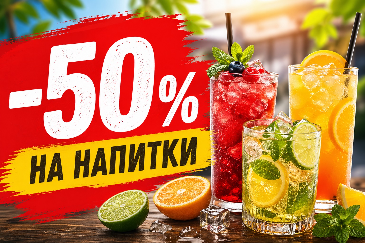 -50% скидки на напитки в баре «Перепел» - фотография № 1