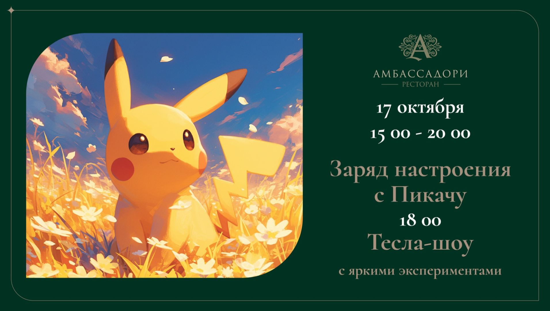 Заряд настроения с Пикачу - фотография № 1