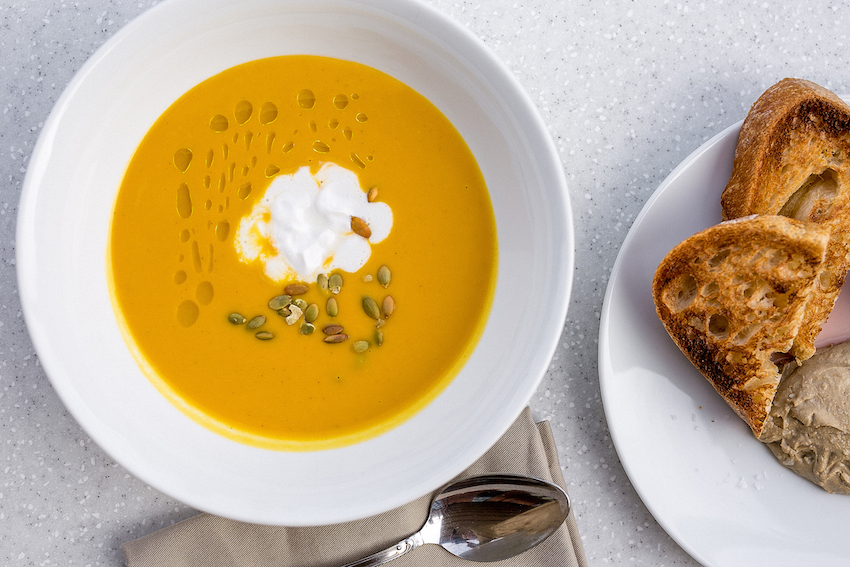 Ресторан Кузня Новая Голландия рецепт крем-супа из тыквы блюда из тыквы