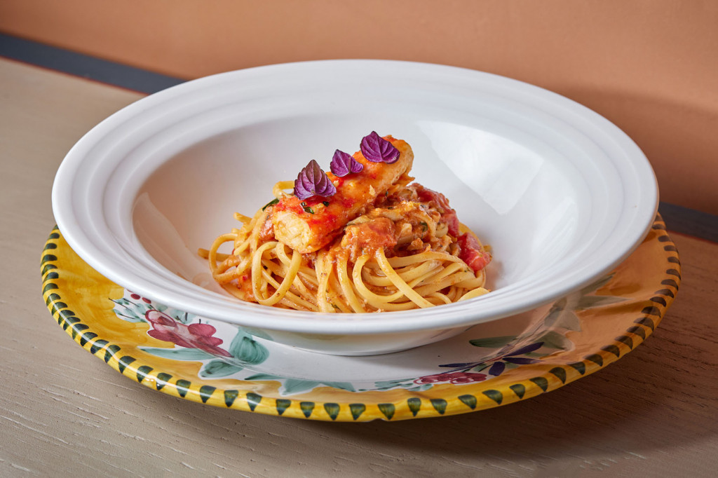 Паста с крабом