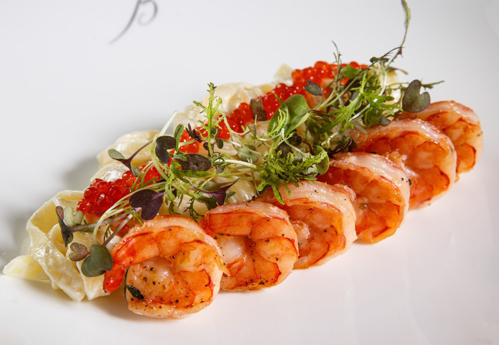 Паста Аляска с креветками