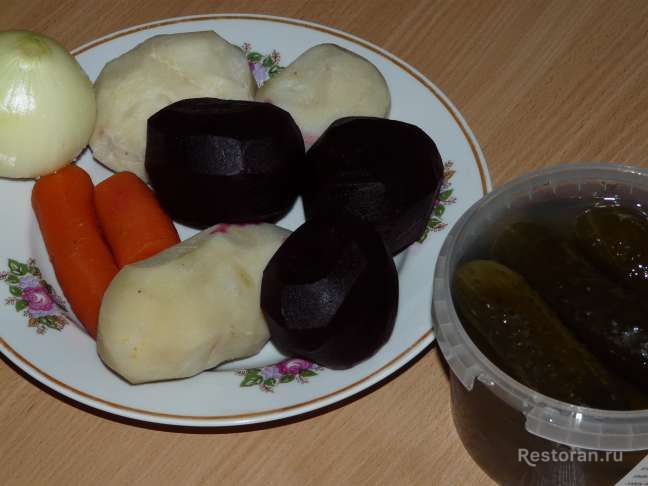 Салат - винегрет с солёными огурцами - фотография № 1