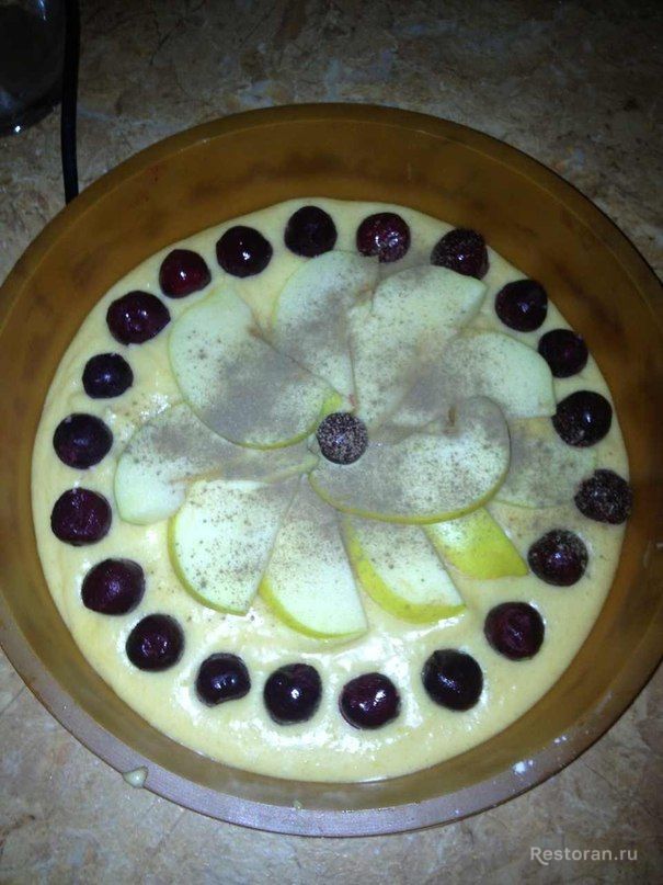фруктовый пирог с безе - фотография № 3
