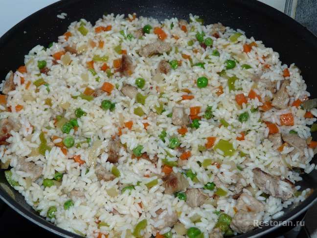 Рис со свининой и овощами - фотография № 10