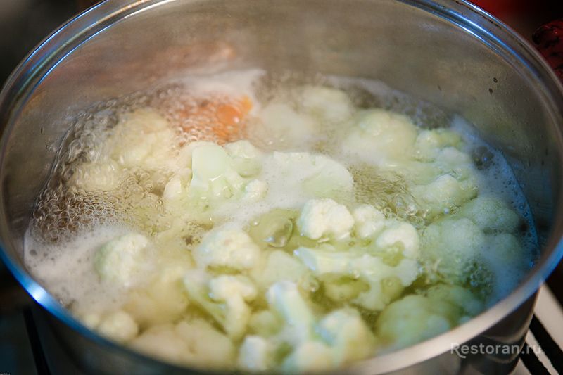 Крем-суп из цветной капусты с курицей - фотография № 8