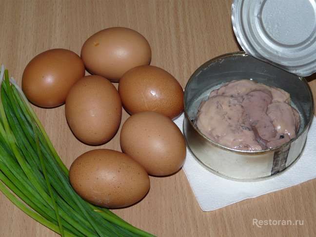 Холодная закуска из яиц и тресковой печени «Фрегаты» - фотография № 1