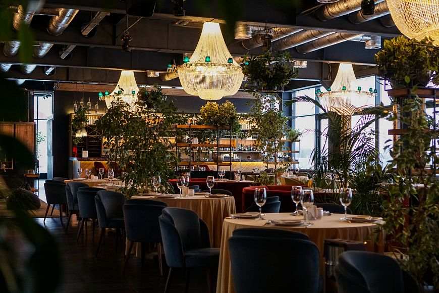 видовой ресторан Трамплин панорамный ресторан Воробьевы горы ресторан для новогоднего корпоратива