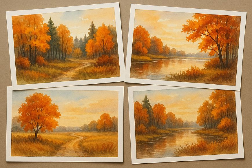 Бранч с мастер-классом по росписи открытки