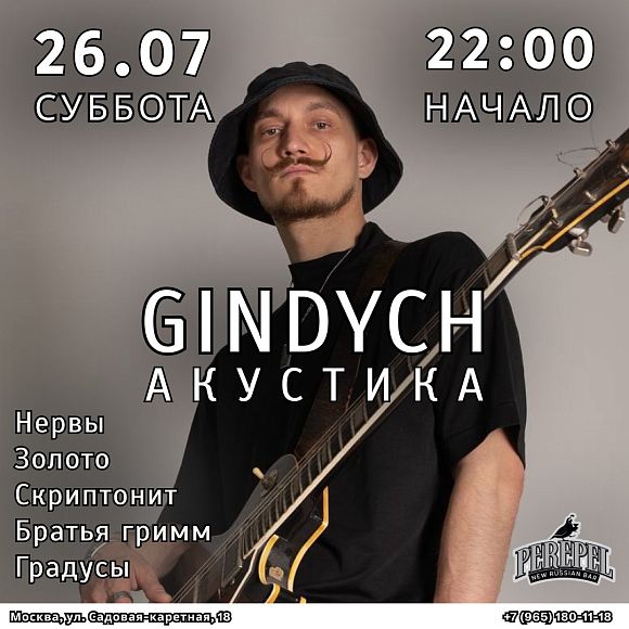 Акустический концерт от Gindych