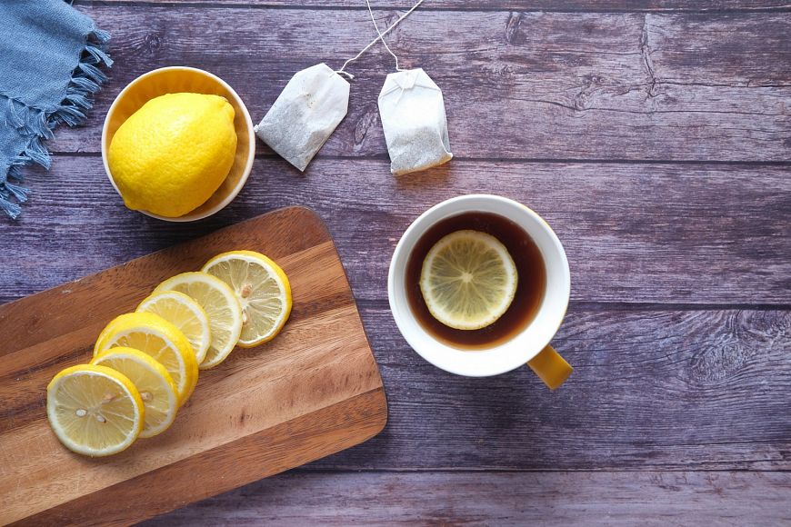 польза лимона вред лимона вода с лимоном чай с лимоном витамин С
