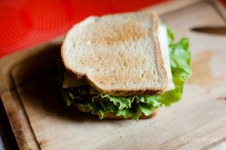 Сэндвич с ветчиной и сыром - фотография № 8