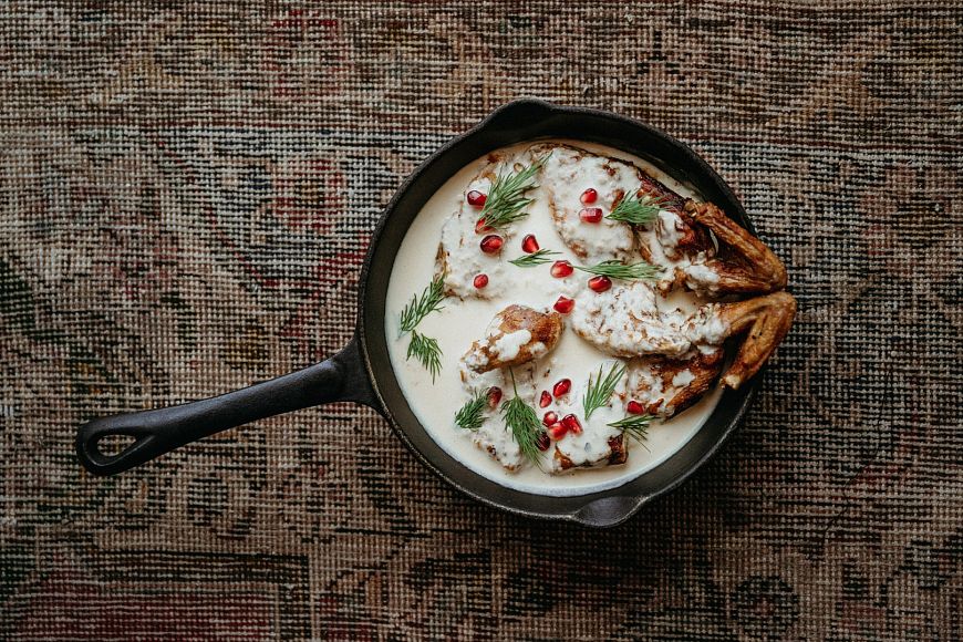 ресторан грузинской кухни Казбек блюда грузинской кухни грузинское вино винный дом Château Mukhrani