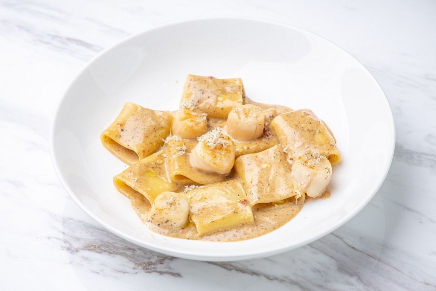 ресторан Atlantica Seafood блюда из гребешка фестиваль На Гребне
