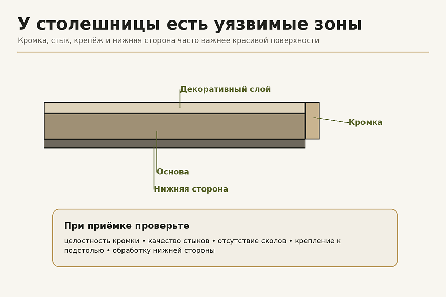 Что быстрее всего портит столешницы в ресторане: вода, горячая посуда или ежедневная уборка