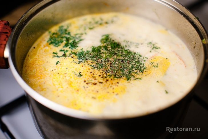 Сырный суп с креветками - фотография № 9