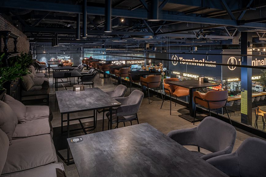Terminal Foodhall. Vnukovo открытие нового фуд-холла Терминал Фудхолл Внуково