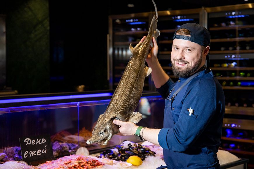 ресторан Atlantica Seafood блюда из морепродуктов в ресторане Атлантика Сифуд