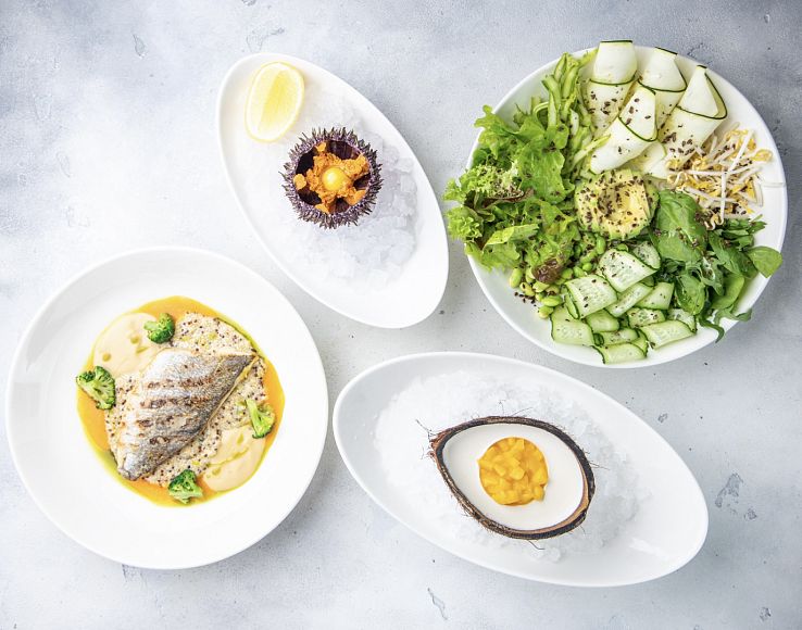 ресторан Atlantica Seafood фестиваль Московский спорт 100 лет московскому спорту Высший совет физической культуры блюда из морепродуктов