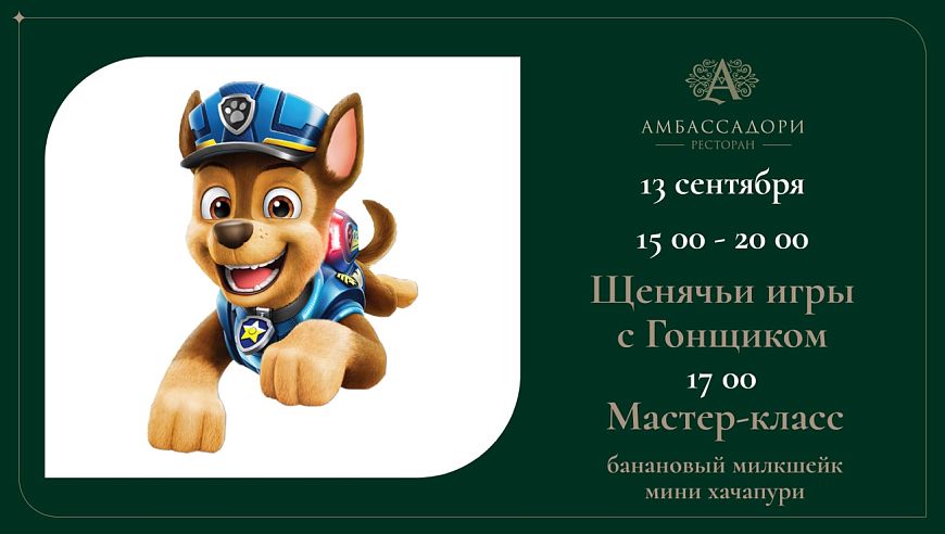Щенячьи игры с Гонщиком