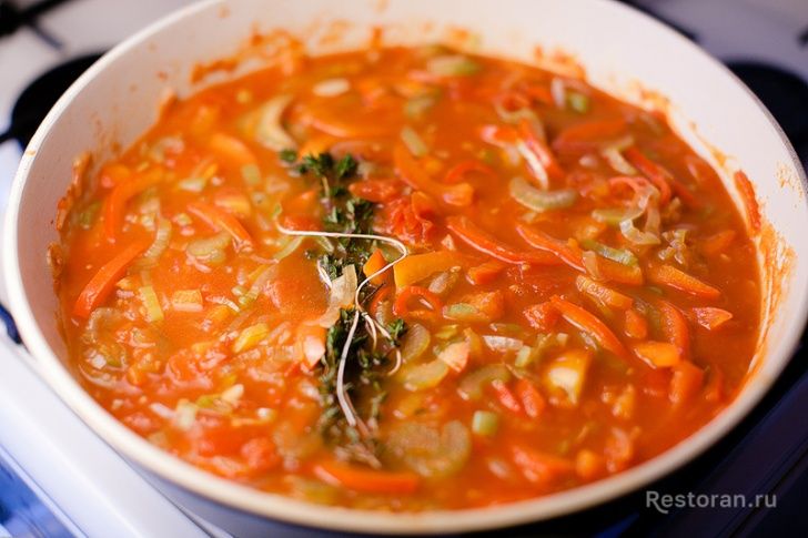 Томатно-овощной суп домашний - фотография № 10