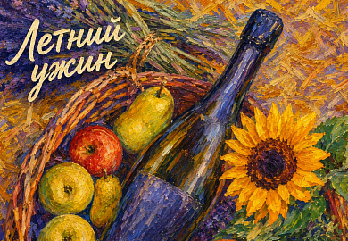 Летний винный ужин с Андреем Шмаковым и Яниной Мартынюк на веранде ресторана