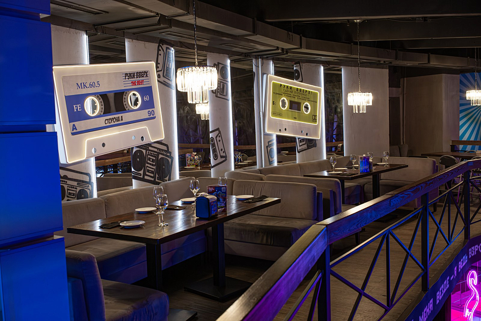 Руки Вверх! Бар - специальное оборудование экран