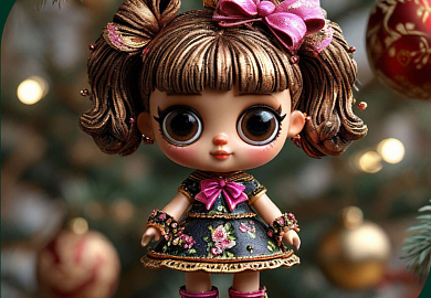 Игры с куколкой Блёсточкой