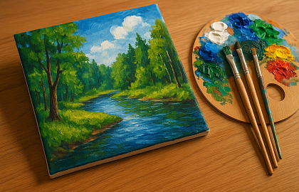 Мастер-класс «Живопись на холсте акрилом»