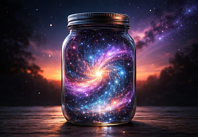 Детский мастер-класс «Космос в банке»