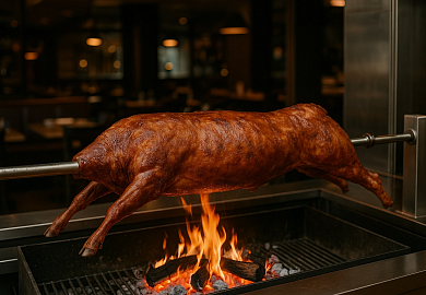 Бычок на вертеле