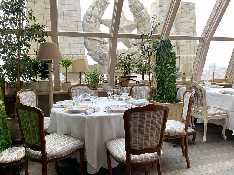 новый блюда в видовом ресторане Buono панорамным ресторан Боно отель Radisson Collection Hotel Джузеппе Дави